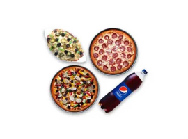 Pizza Plus Pakistan 2x Reg Pizza, 1x Chicken Pasta, 1x Drink 1 Ltr YUM! Plus Deal For Rs.1600/-